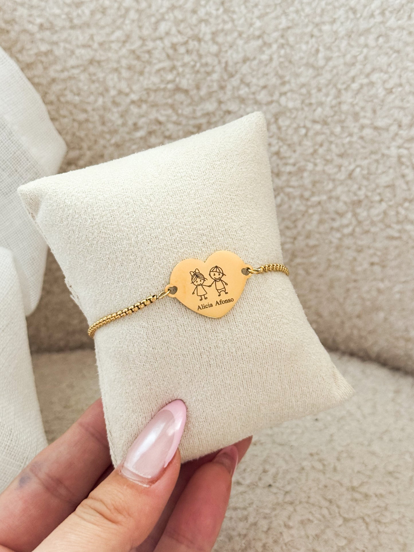 Mémoire Éternelle - Bracelet COEUR | Or