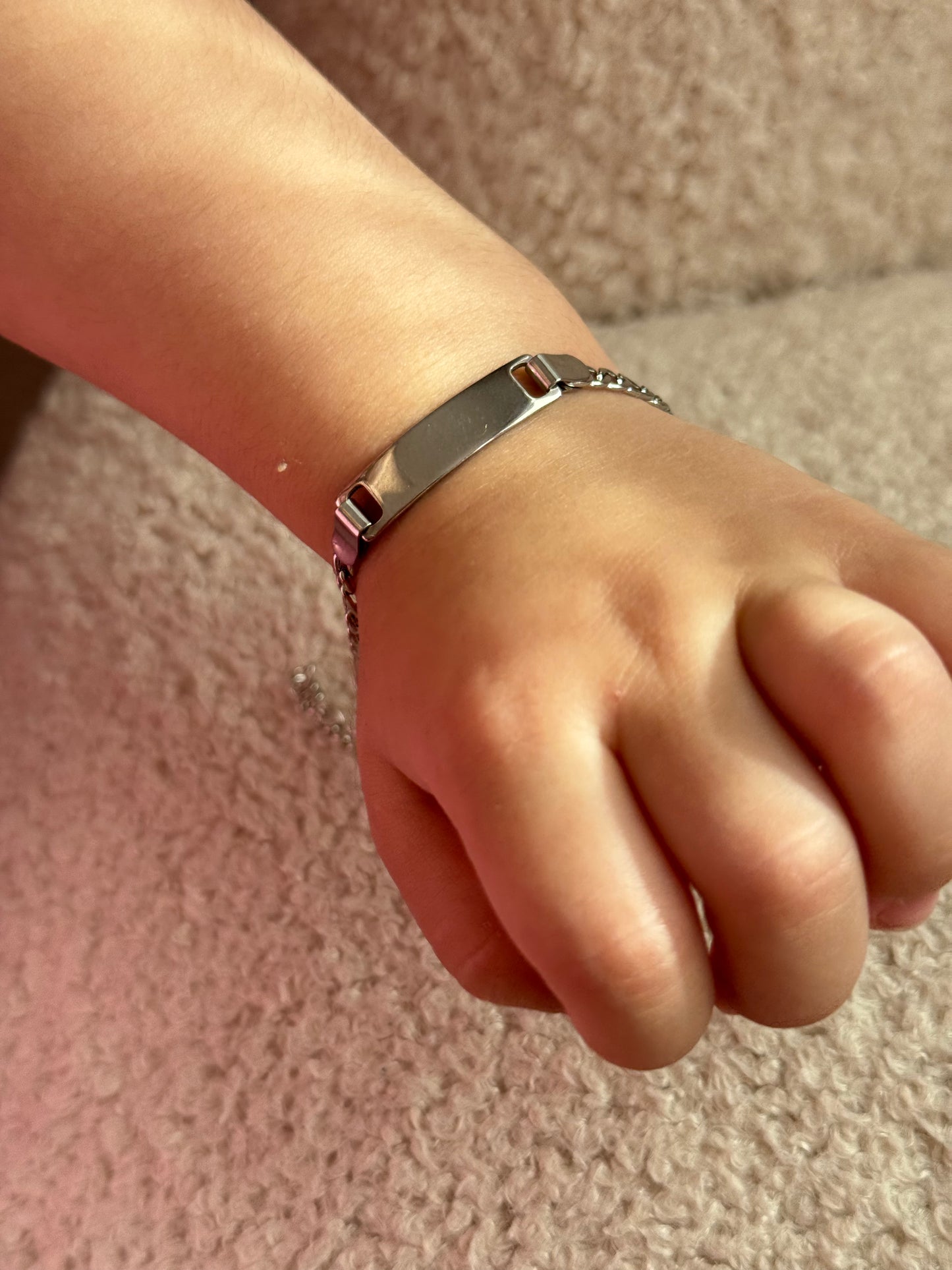 Mémoire Éternelle - Bracelet ENFANT | Modèle simple - Argent