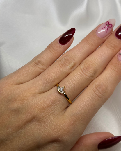 Crystal Lotus Ring