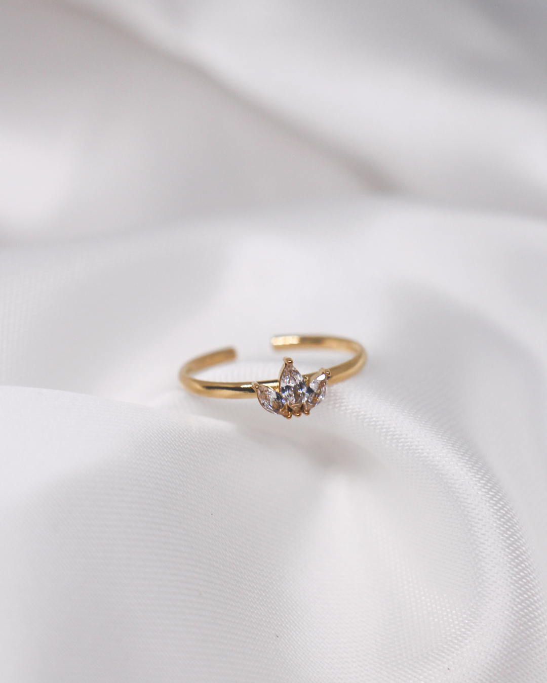 Crystal Lotus Ring