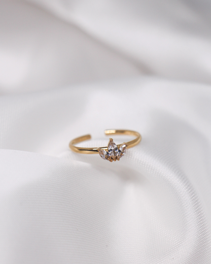 Crystal Lotus Ring