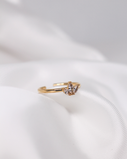 Crystal Lotus Ring
