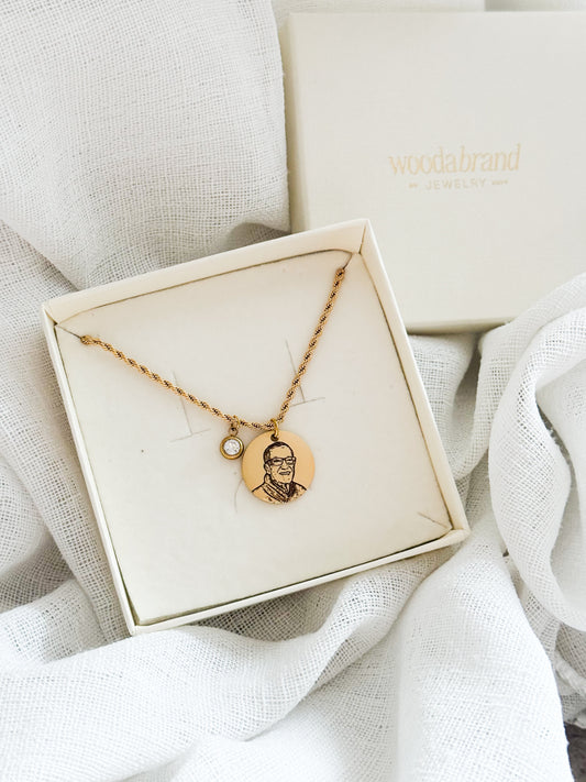 Eternal Memory - Médaille ronde | Twisted chain