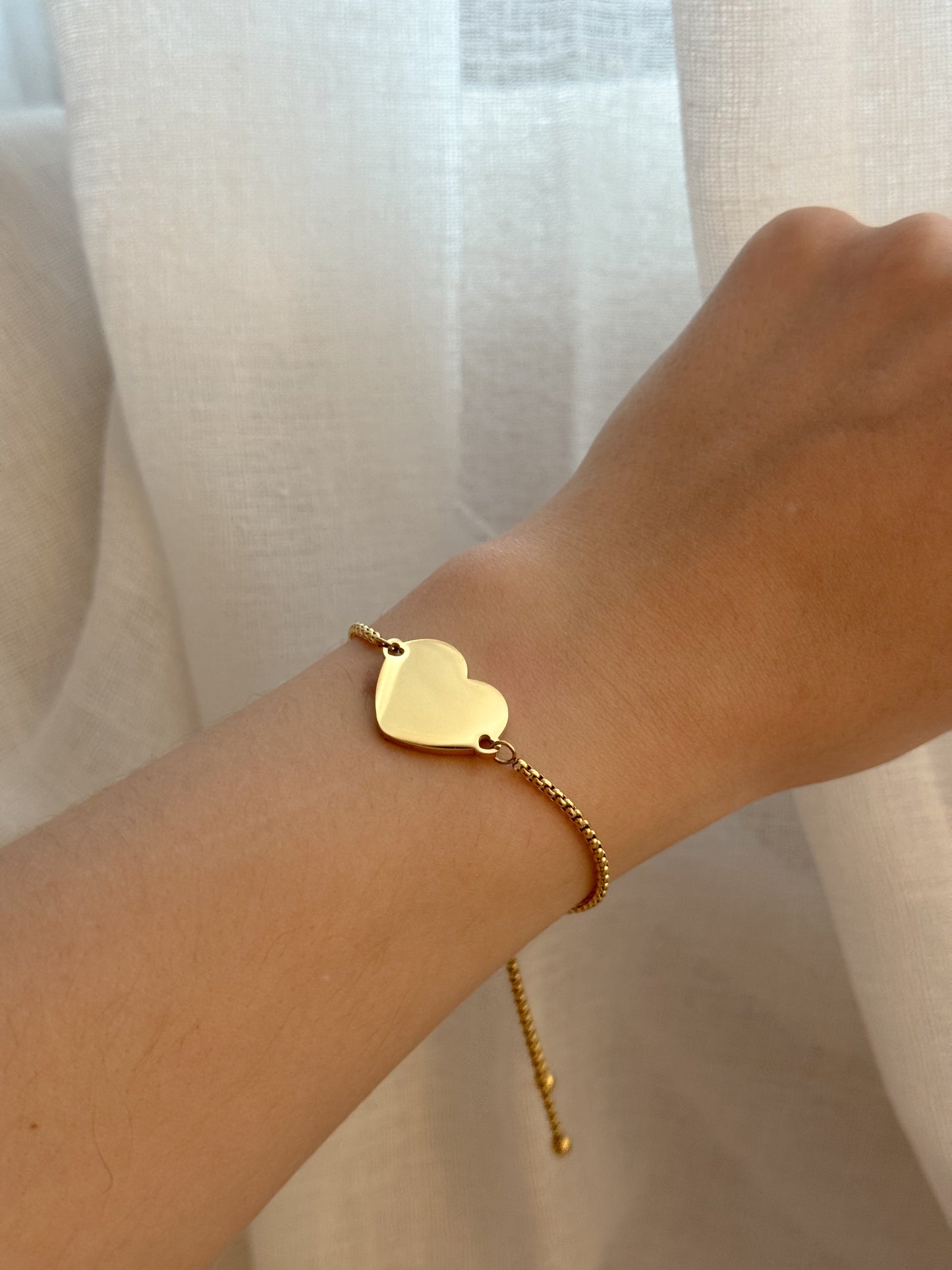 Mémoire Éternelle - Bracelet COEUR | Or